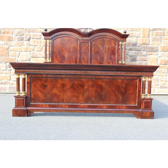 Traditional Drexel Heritage Mahogany King-Size Bed From the Nine Elms Collection For Sale - Image 3 of 18