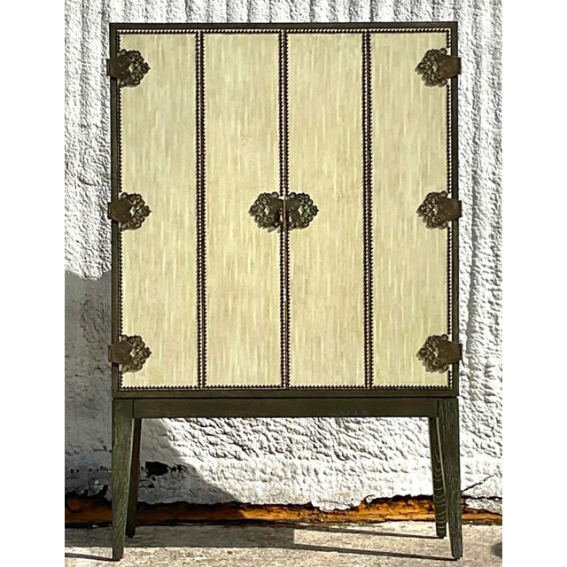 Arteriors Home Vintage Boho Arteriors Chelsey 60 Dry Bar Cabinet For Sale - Image 4 of 8