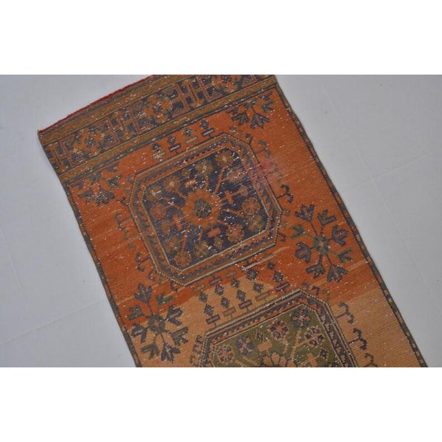 Rustic Quiet Luxury Antique Anatolian Runner - Rustic Terracotta Aesthetic For Sale - Image 3 of 10