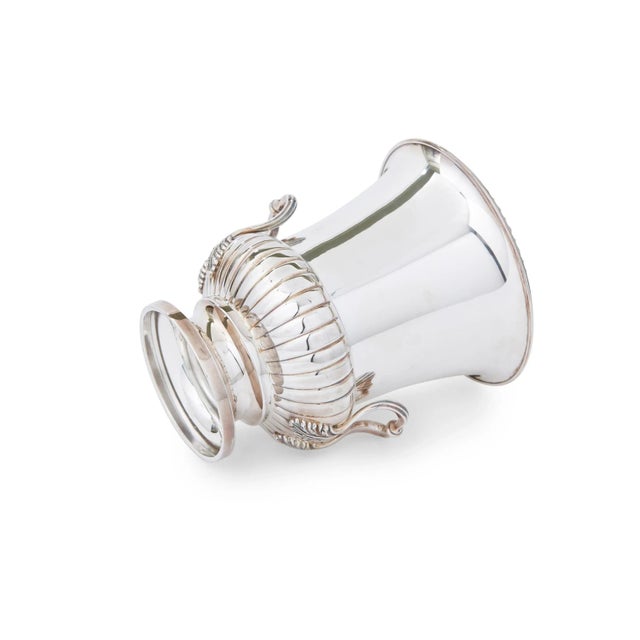 Silver Antique Large Sterling Silver Wine Cooler / Ice Bucket For Sale - Image 8 of 11
