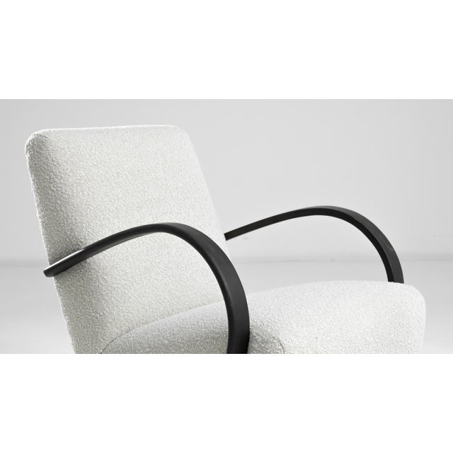 Mid 20th Century 1950s Czech Wooden Armchair by J. Halabala For Sale - Image 5 of 7