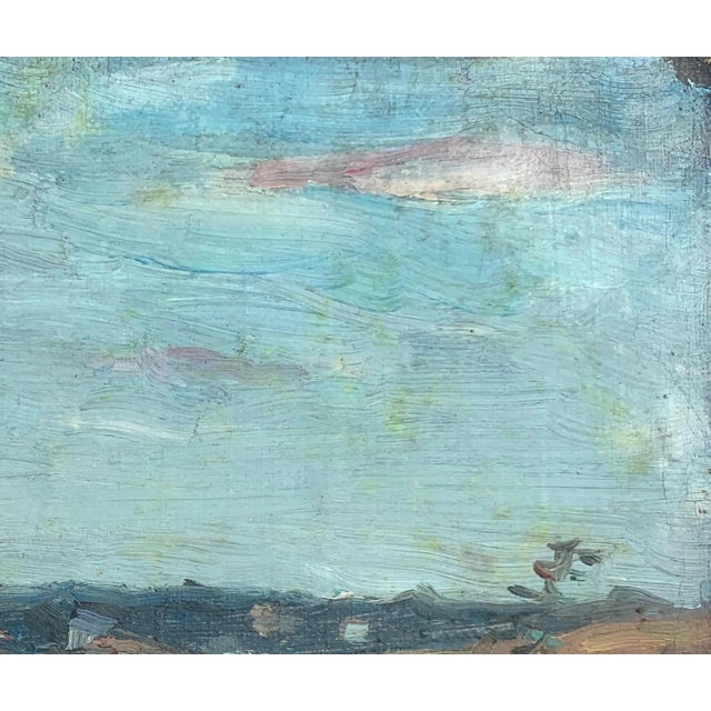Realism Vintage Ukrainian Impressionist Oil Painting, Rural Landscape, 1960s 18-22 For Sale - Image 3 of 6