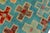 1990s Boho Chic Balochi Blue/Rust Wool Rug - 3'4''x4'11'' For Sale - Image 5 of 11