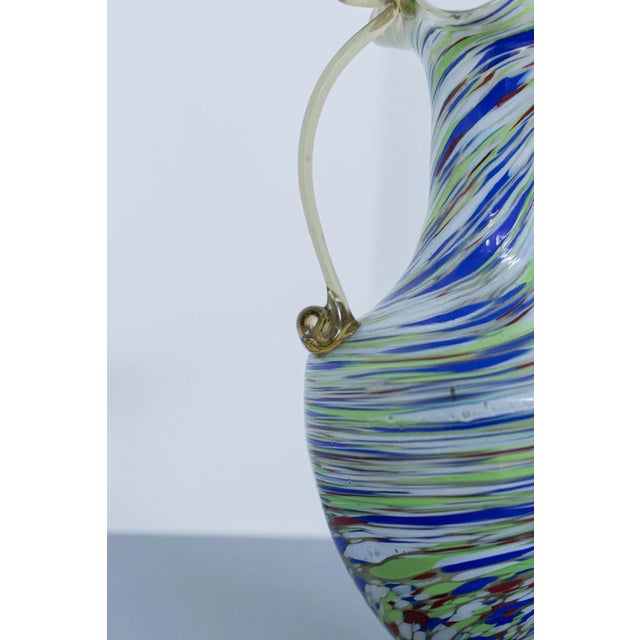 Glass Vintage Colored Murano Glass Vase by Fratelli Toso, 1920s For Sale - Image 7 of 9