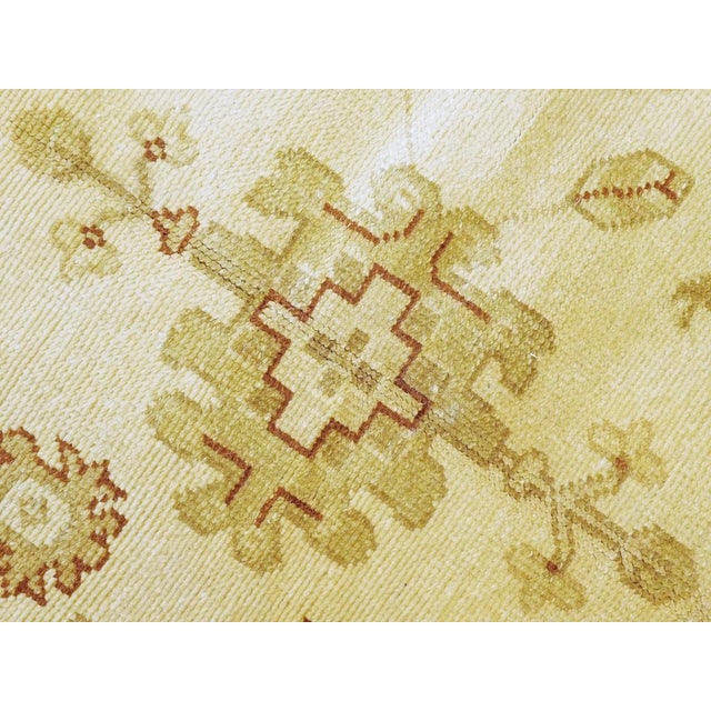 Hand-Knotted Indian Rug of Oushak Design- 8'1"x 9'11" For Sale - Image 11 of 12