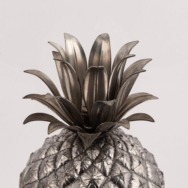 Vintage 20th Century Silver Plated Pineapple Ice Bucket from Mauro Manetti, Italy, 1970s For Sale - Image 7 of 13