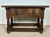 1900 - 1909 Antique Spanish Rustic Oak Side Tables with Drawers, 1900s, Set of 2 For Sale - Image 5 of 14