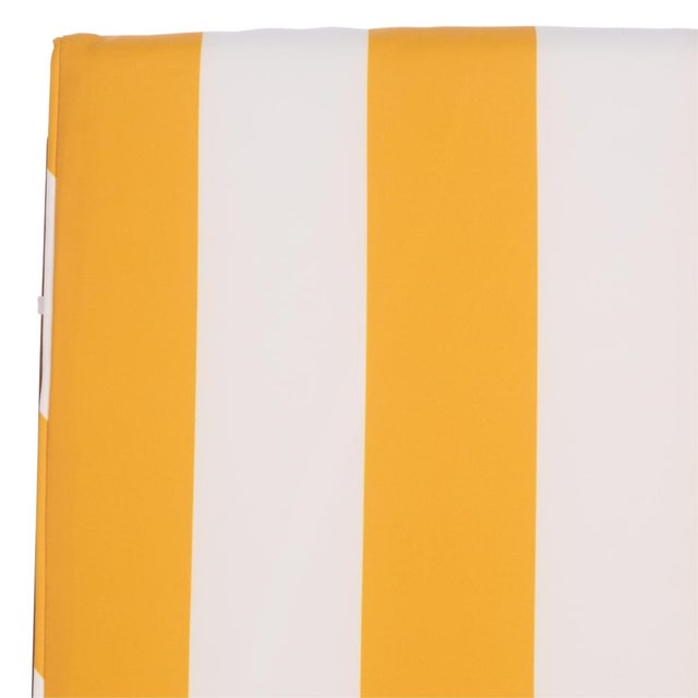 Sophie Chaise Lounge, Natural/Yellow Stripe For Sale In Philadelphia - Image 6 of 12