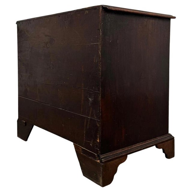 Brown Antique English Georgian Chest of Drawers, 1700s For Sale - Image 8 of 12
