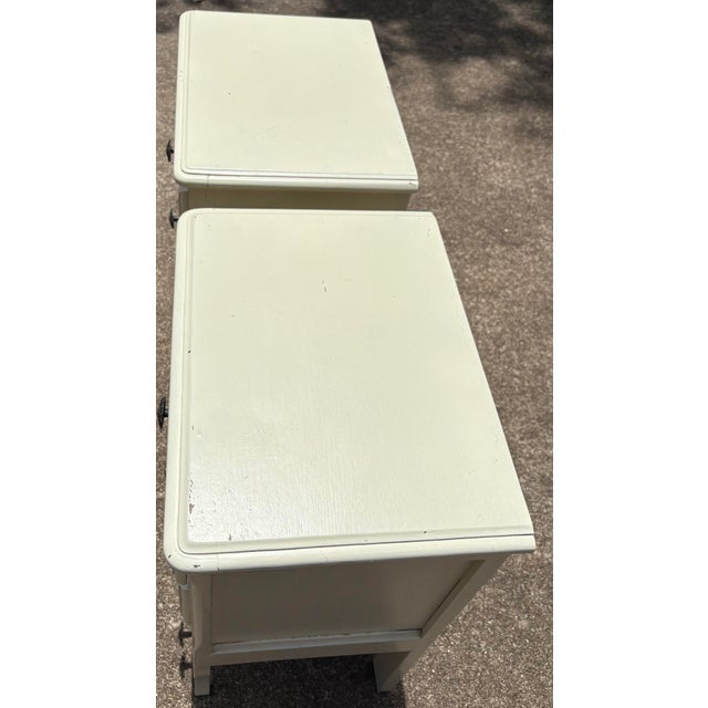 Vintage French Provincial Night Stands - A Pair For Sale - Image 4 of 7