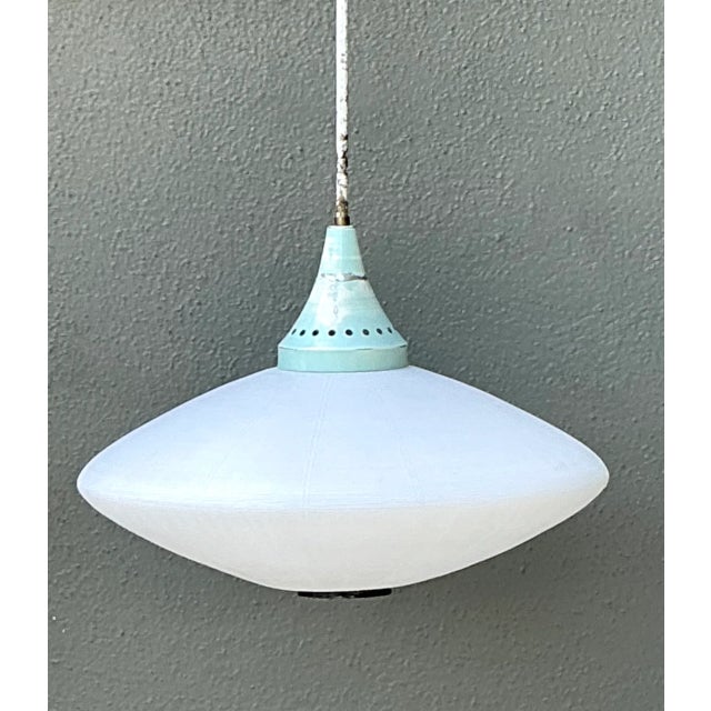 Vintage Mid-Century Modern Pendant Lamp For Sale In West Palm - Image 6 of 12