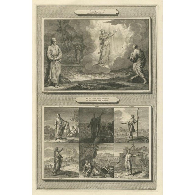 Pieter Mortier, Daniel's Last Vision and Six Minor Prophets with Jonah, 1700, Engraving For Sale - Image 12 of 12