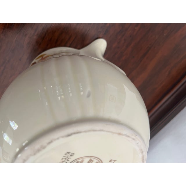 1940s Vintage Hall China Jewel Tea Autumn Leaf Ceramic Pitcher Creamer For Sale - Image 5 of 5