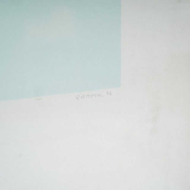 Modern Saverio Rampin, Tribute to Rita, 1972, Painting, Framed For Sale - Image 3 of 8