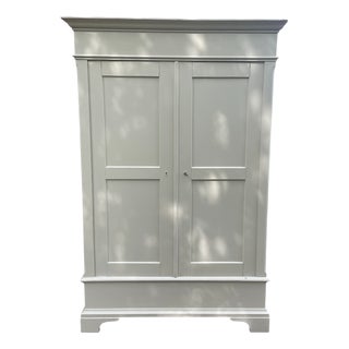 Antique Painted Wardrobe, 1890s For Sale