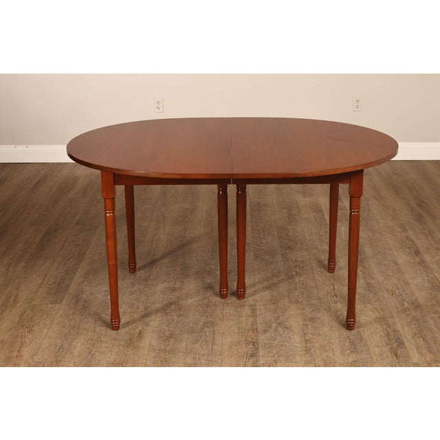 E. A. Clore Custom Walnut Extendable Dining Table With Four Leaves For Sale - Image 13 of 18