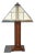Stickley Harvey Ellis Mission Oak Slag Glass Lamp For Sale