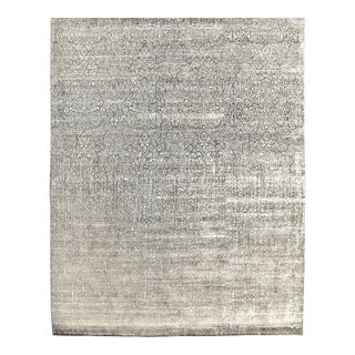 Handmade Bamboo Silk Rug. 8'1"x 10' For Sale