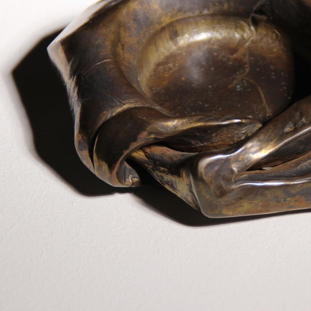 Brutalist Bronze Candleholder by Lothar Klute, Germany, 1987 For Sale - Image 3 of 10