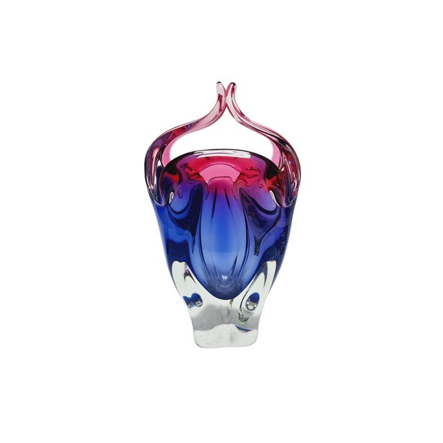 Vase by J. Hospodka for Chribska Glassworks, Former Czechoslovakia, 1960s For Sale - Image 14 of 18