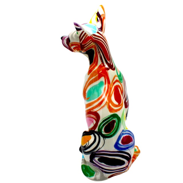 Pop Art Interior Illusions Plus Sitting Swirly Circle Chihuahua For Sale - Image 3 of 5