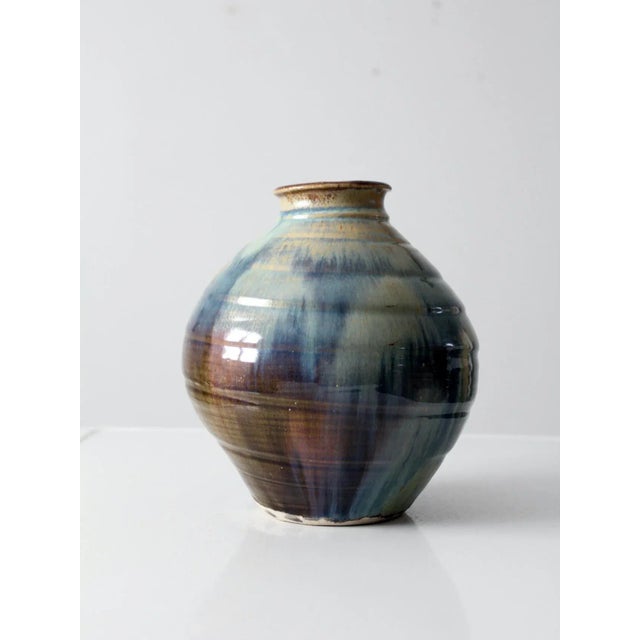 Vintage Studio Pottery Vase For Sale - Image 6 of 12