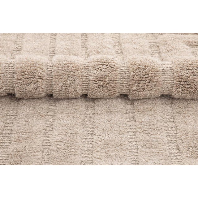 Contemporary Premium Oversize Hand-Knotted Wool Rug | 12'9" X 10'1" | One of a Kind For Sale - Image 3 of 8