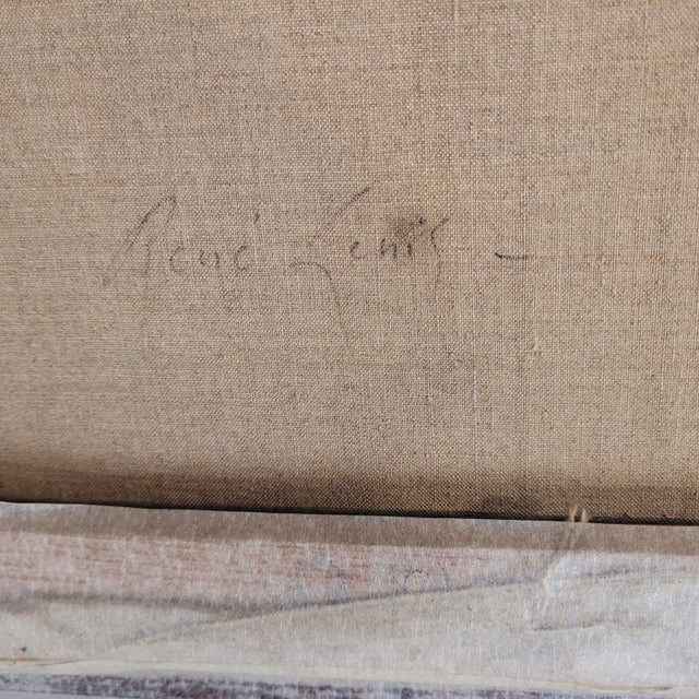 René Genis, The Alley of the Cypresses, 1970s, Oil on Canvas For Sale - Image 18 of 18