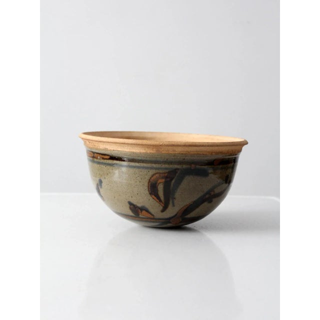 Vintage Studio Pottery Bowl For Sale - Image 6 of 10