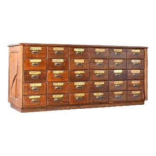 Ironmongers Shop Counter Drawers, 1910s For Sale