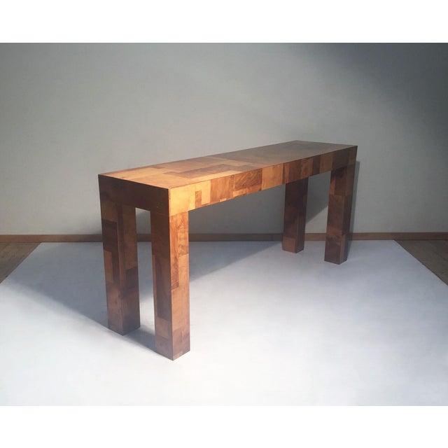 Paul Evans Pair Of Paul Evans Authenticated Cityscape Console Tables For Sale - Image 4 of 9