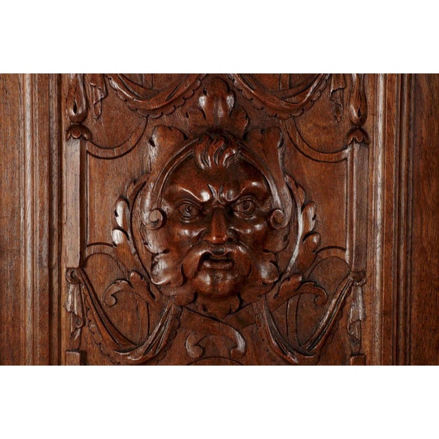 French Gothic Revival Carved Walnut Cupboard, Circa 1880 For Sale - Image 13 of 18