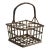 Mid-20th Century Four Bottle Rattan Wine Caddy For Sale