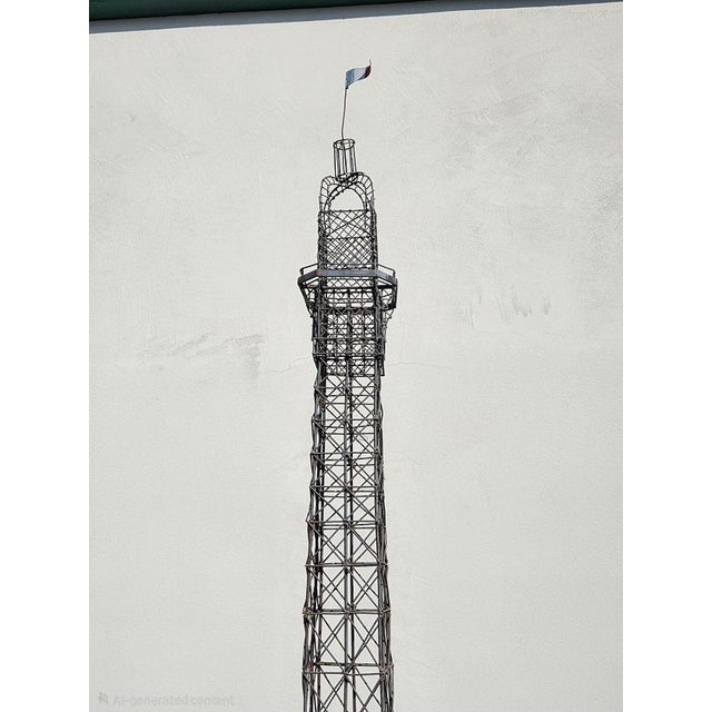 Early 21st Century Eiffel Tower Metal Sculpture 9' 3" Tall X 19" Wide Custom Design For Sale - Image 5 of 10