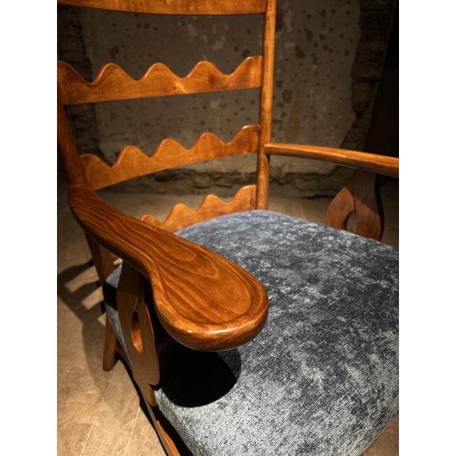 Paolo Buffa Armchairs and Coffee Table by Paolo Buffa, 1950, Set of 3 For Sale - Image 4 of 11