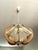 Scandinavian Cotton and Wood Pendant Light with Taut Wires, 1960 For Sale - Image 11 of 11