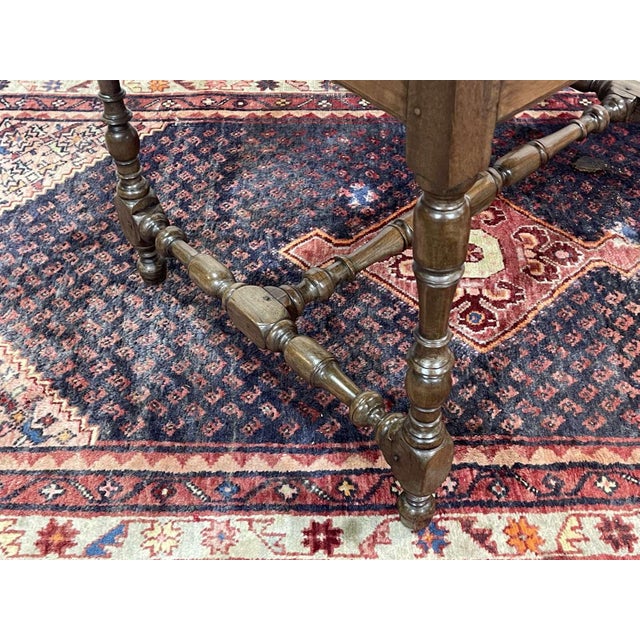 Antique Desk in Walnut and Oak, 1800s For Sale - Image 16 of 18