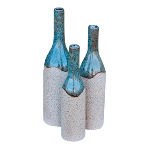 Decorative Speckled Stoneware Bottle Vase (Small)