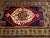 Vintage Turkish Oushak Area Rug, Hand-Knotted Geometric, Navy & Red, 6' x 9' For Sale - Image 14 of 17