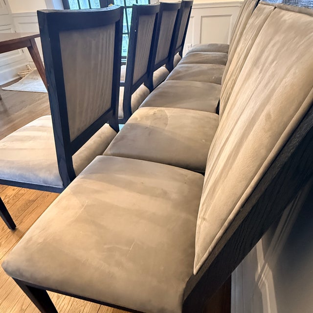 2020s Set of 10 Rh French Contemporary Leather Dining Chairs For Sale - Image 5 of 10