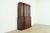 Baker Furniture Company Baker Furniture Style Georgian Banded Mahogany Breakfront Bookcase Cabinet With Drop Front Secretary Desk For Sale - Image 4 of 15