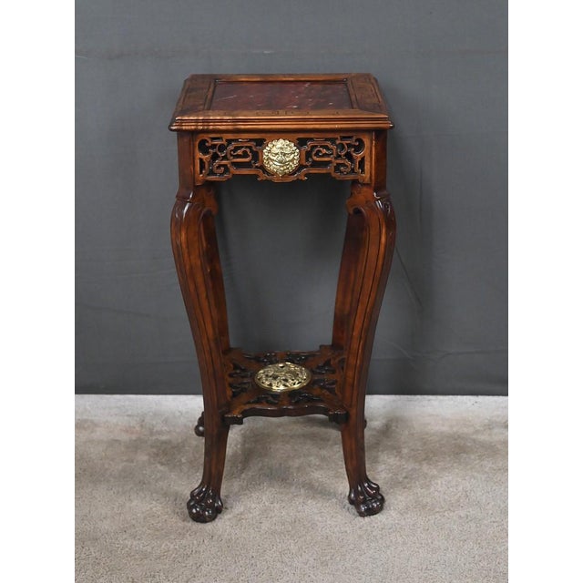 Asian Side Table in the style of Gabriel Viardot, Late 19th Century For Sale - Image 11 of 18