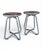 Silver Aluminium Stools by Terance Conran for the Conran Shop, 1990, Set of 2 For Sale - Image 8 of 8