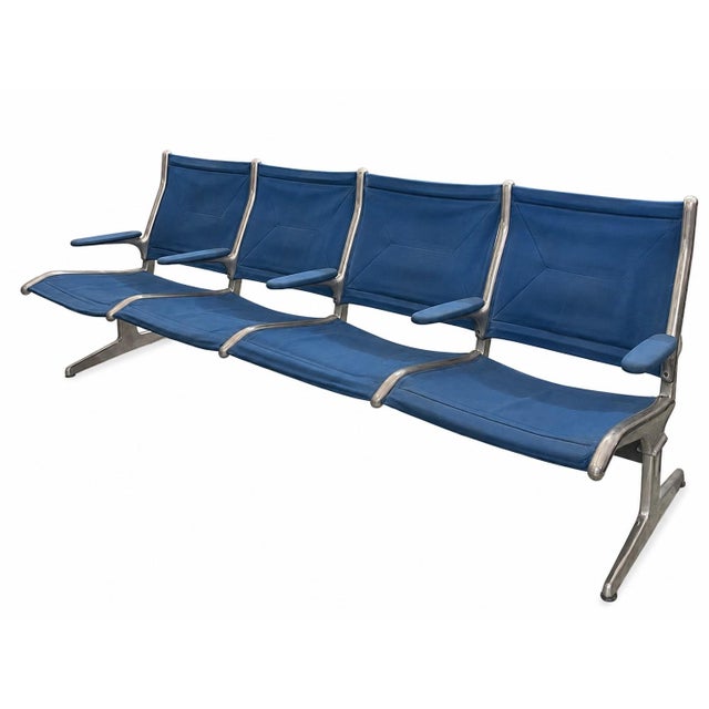 Metal Tandem Sling Airport Seating Bench by Charles & Ray Eames for Herman Miller, 1962 For Sale - Image 7 of 7