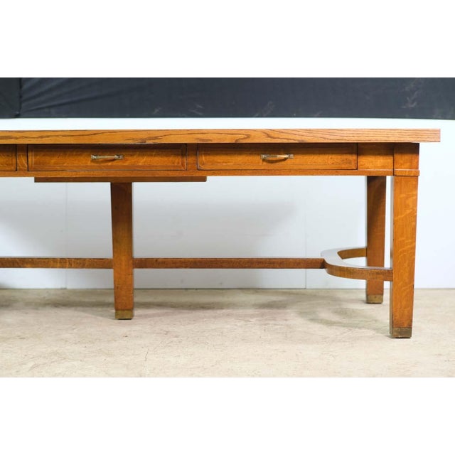 Mid 20th Century Standard Furniture Co. Solid Oak 6 Drawer Library