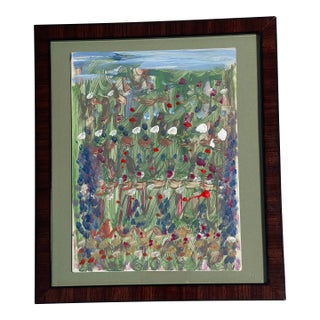 1970s Abstract Mixed Media Palm Beach Summer by Elia Framed For Sale