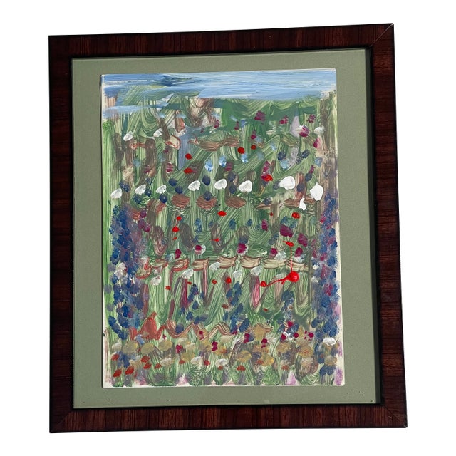 1970s Abstract Mixed Media Palm Beach Summer by Elia Framed For Sale
