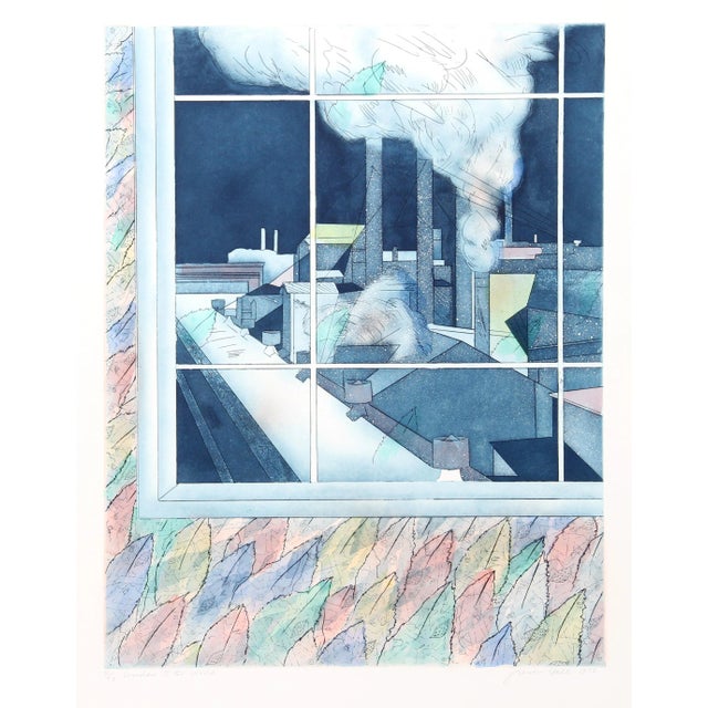 Susan Hall, Window to the World, Aquatint Etching For Sale