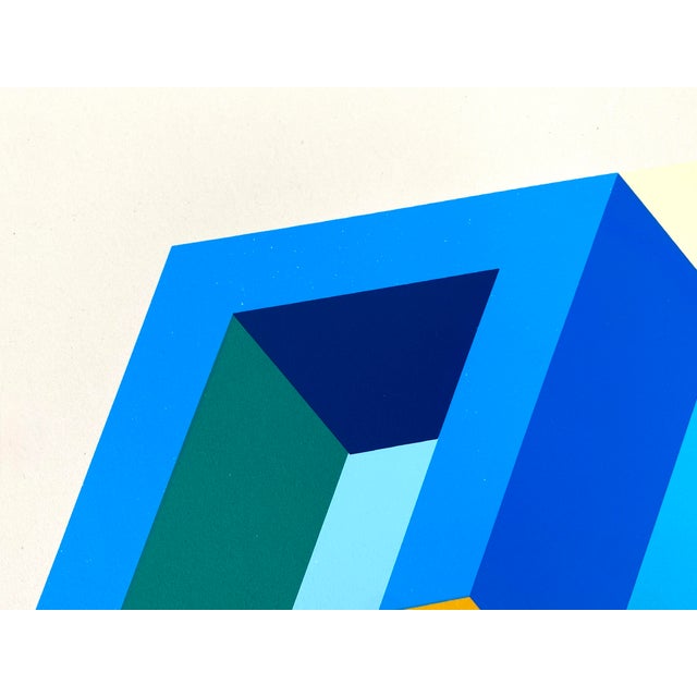 Ernst Helmstädter, Dual Object, 1981, Color Screen Print For Sale - Image 6 of 9