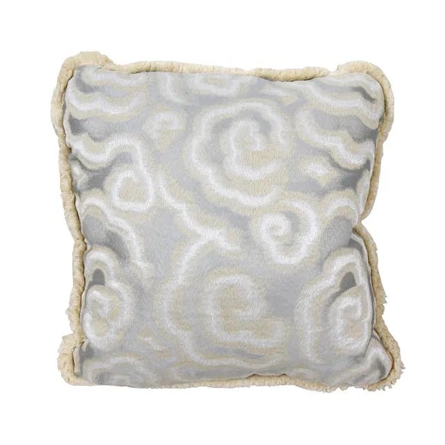 3 Custom Made Italian Down Filled Throw Pillows with Metallic Thread. Each measures 18 inches square. Excellent condition.